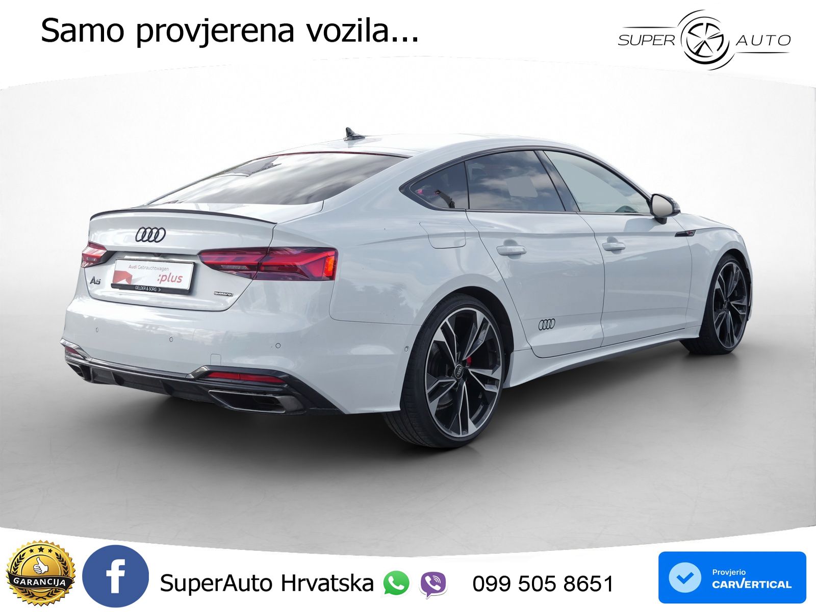Audi A5 Sportback  40 TFSI (204 KS) quattro S tronic S line MATRIX+GR SJED+KAM