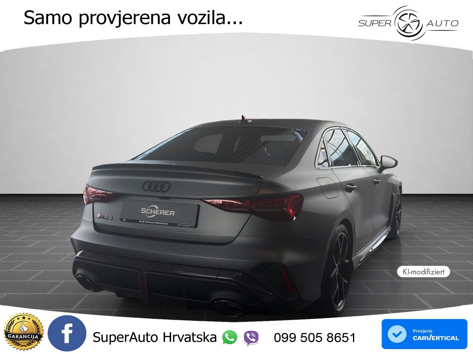 Audi RS3 Sedan 2.5 TFSI (400 KS) quattro S tronic MATRIX+GR SJED+KAM