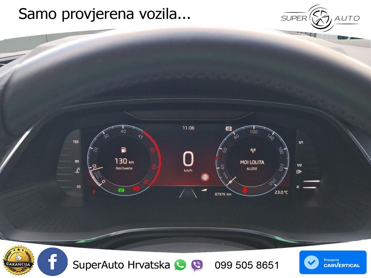 Škoda Octavia Combi 2.0 TDI (150 KS) DSG SportLine LED+GR SJED+ACC