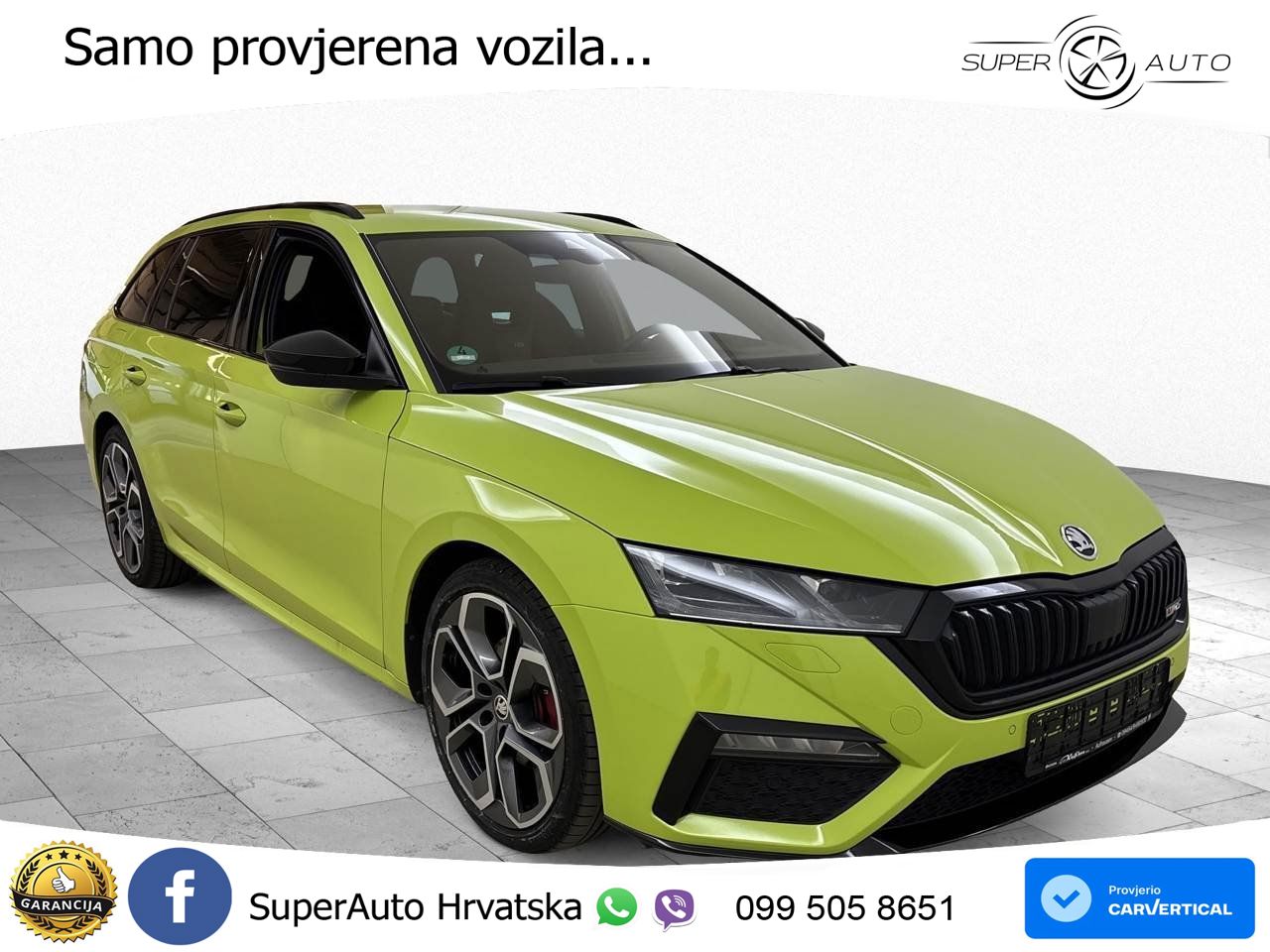 Škoda Octavia Combi RS 2.0 TDI (200 KS) 4x4 DSG LED+GR SJED+ACC