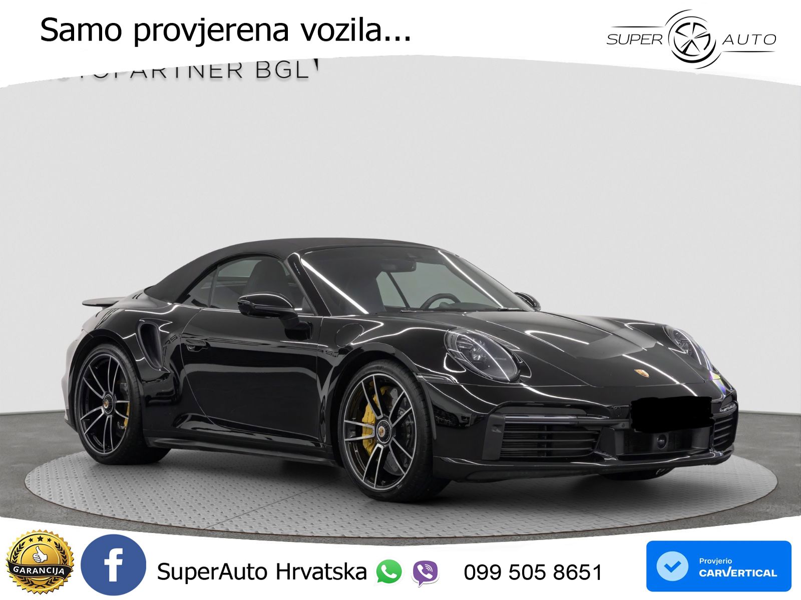 Porsche 911 Turbo S Cabriolet 3.8 (650 KS) PDK ZRAČNI+ACC+GR SJED+360
