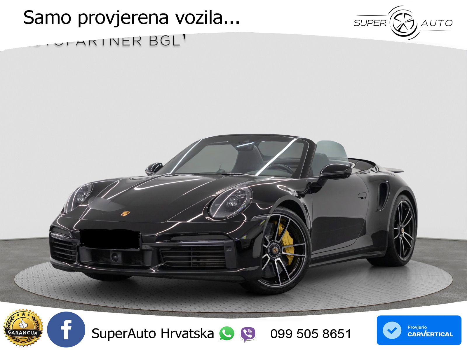 Porsche 911 Turbo S Cabriolet 3.8 (650 KS) PDK ZRAČNI+ACC+GR SJED+360