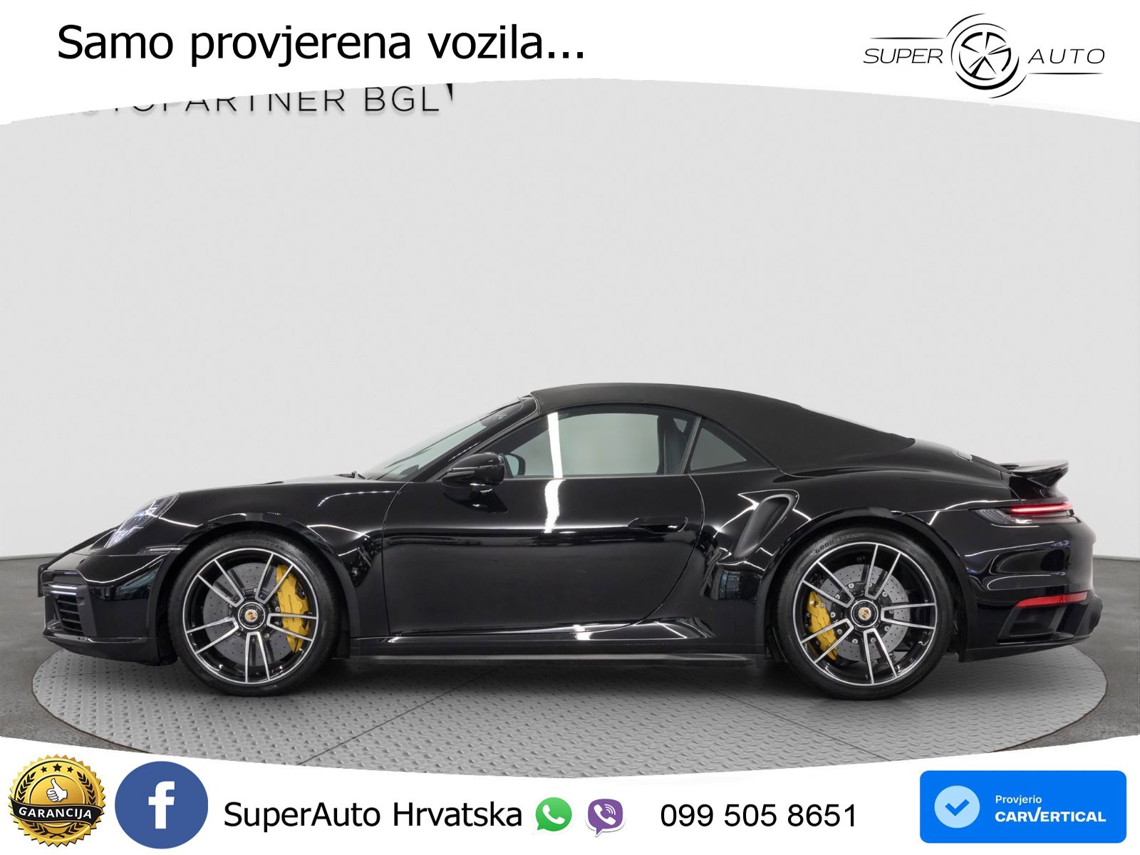 Porsche 911 Turbo S Cabriolet 3.8 (650 KS) PDK ZRAČNI+ACC+GR SJED+360
