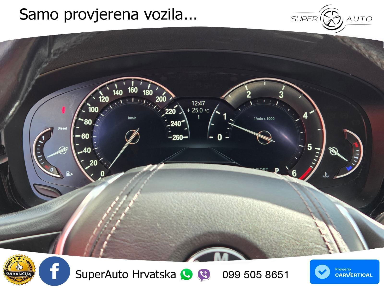 BMW 520d Touring (190 KS) Steptronic Sport Line, REG 12/26