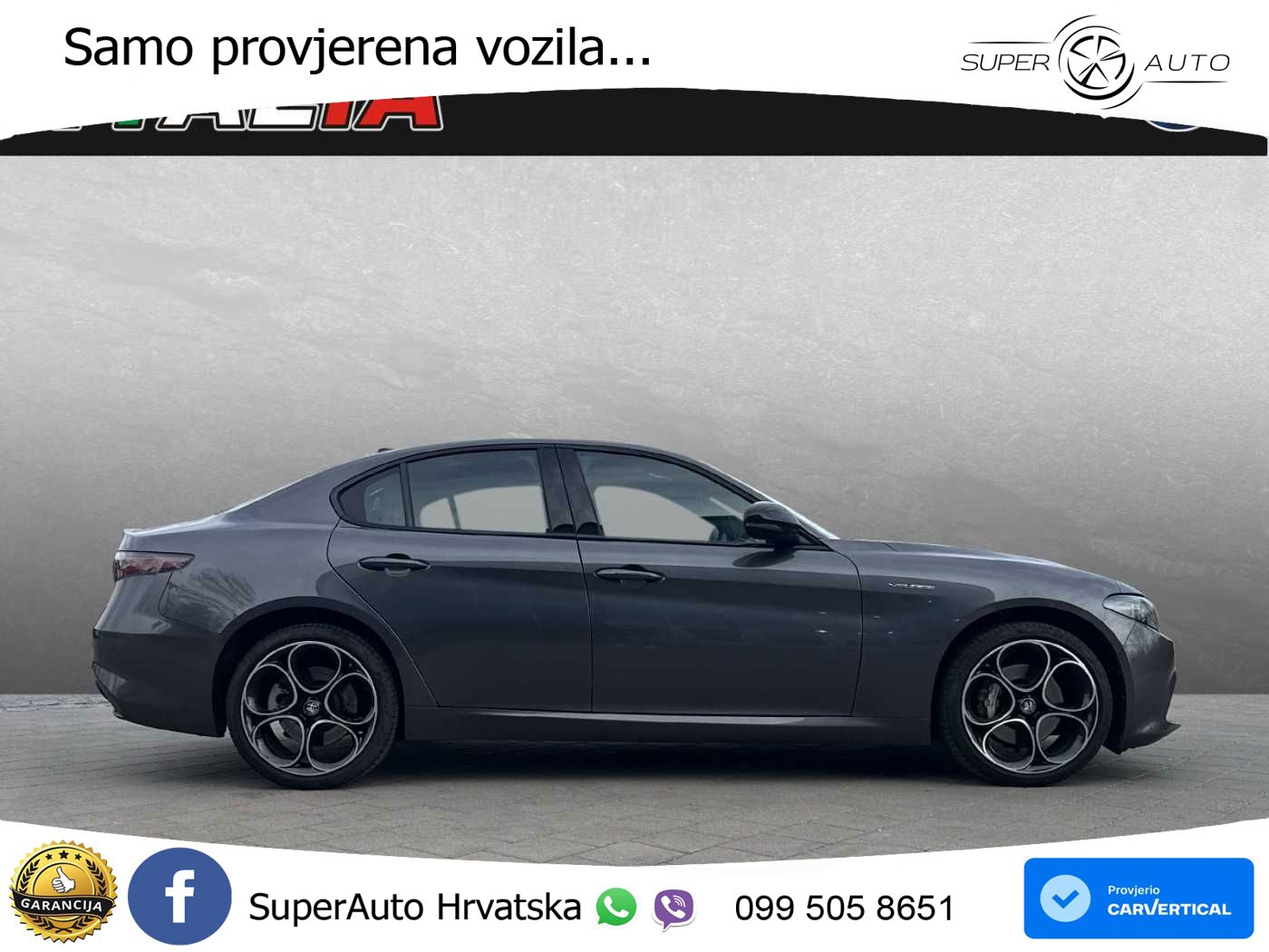 Alfa Romeo Giulia 2.0 Turbo (280 KS) Q4 Automatic LED+GR SJED+ACC