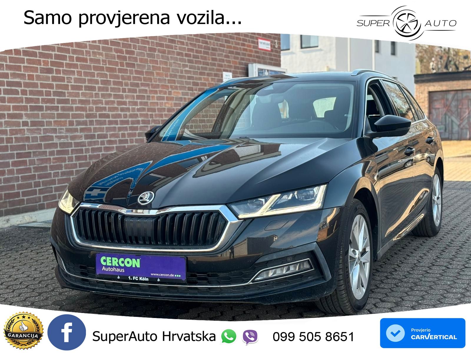 Škoda Octavia Combi 2.0 TDI (150 KS) DSG LED+GR SJED+ACC