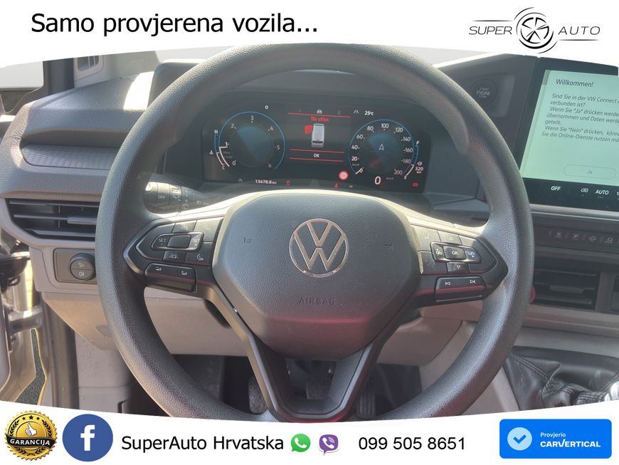 Volkswagen T7 Transporter Kasten 2,0l TDI 110PS KLIMA,AHK,N 110 KS