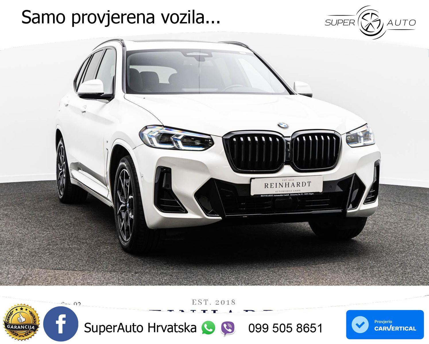 BMW X3 30i xDrive Steptronic M Sport ACC+HEAD+GR SJED+360+PANO