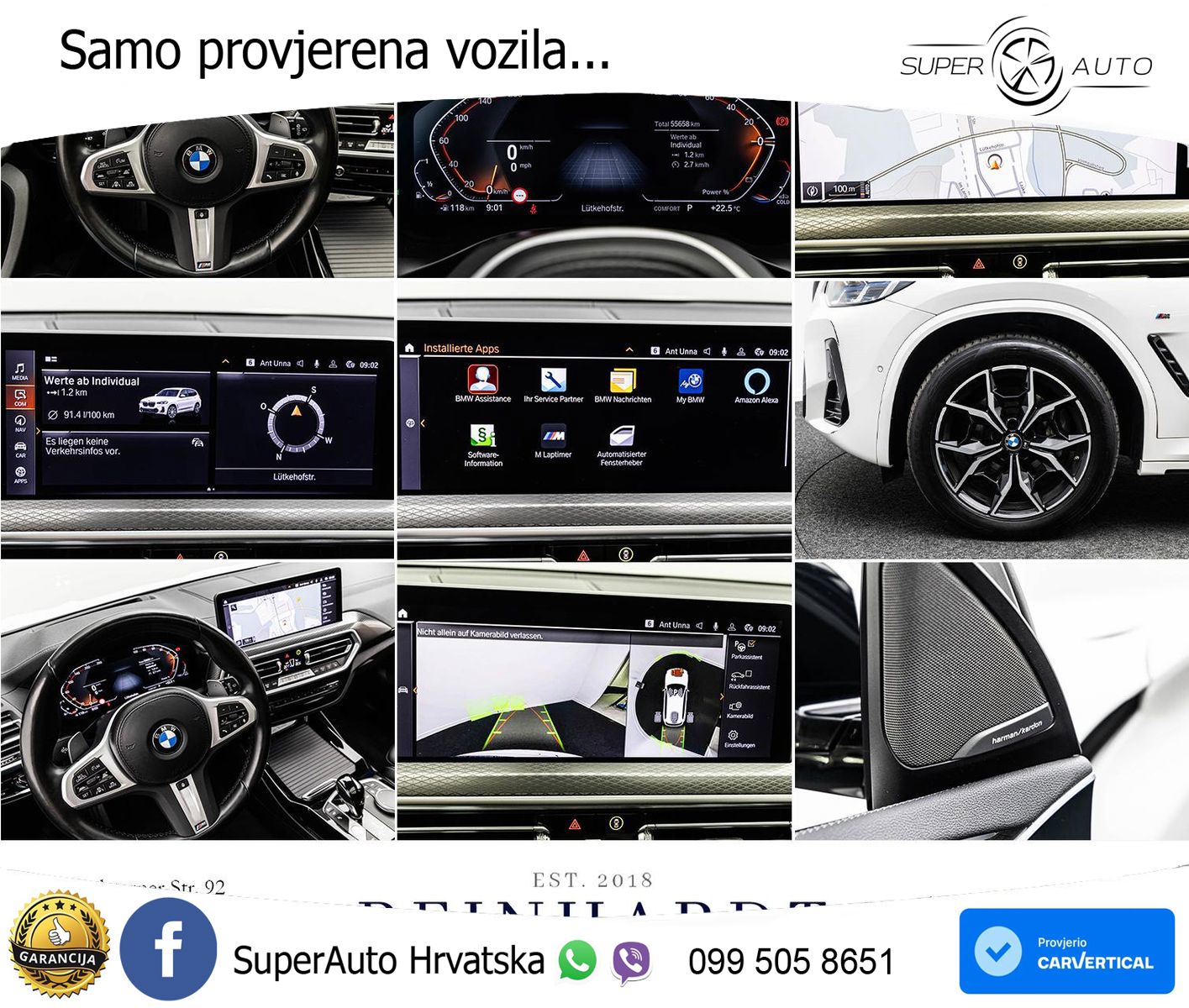 BMW X3 30i xDrive Steptronic M Sport ACC+HEAD+GR SJED+360+PANO
