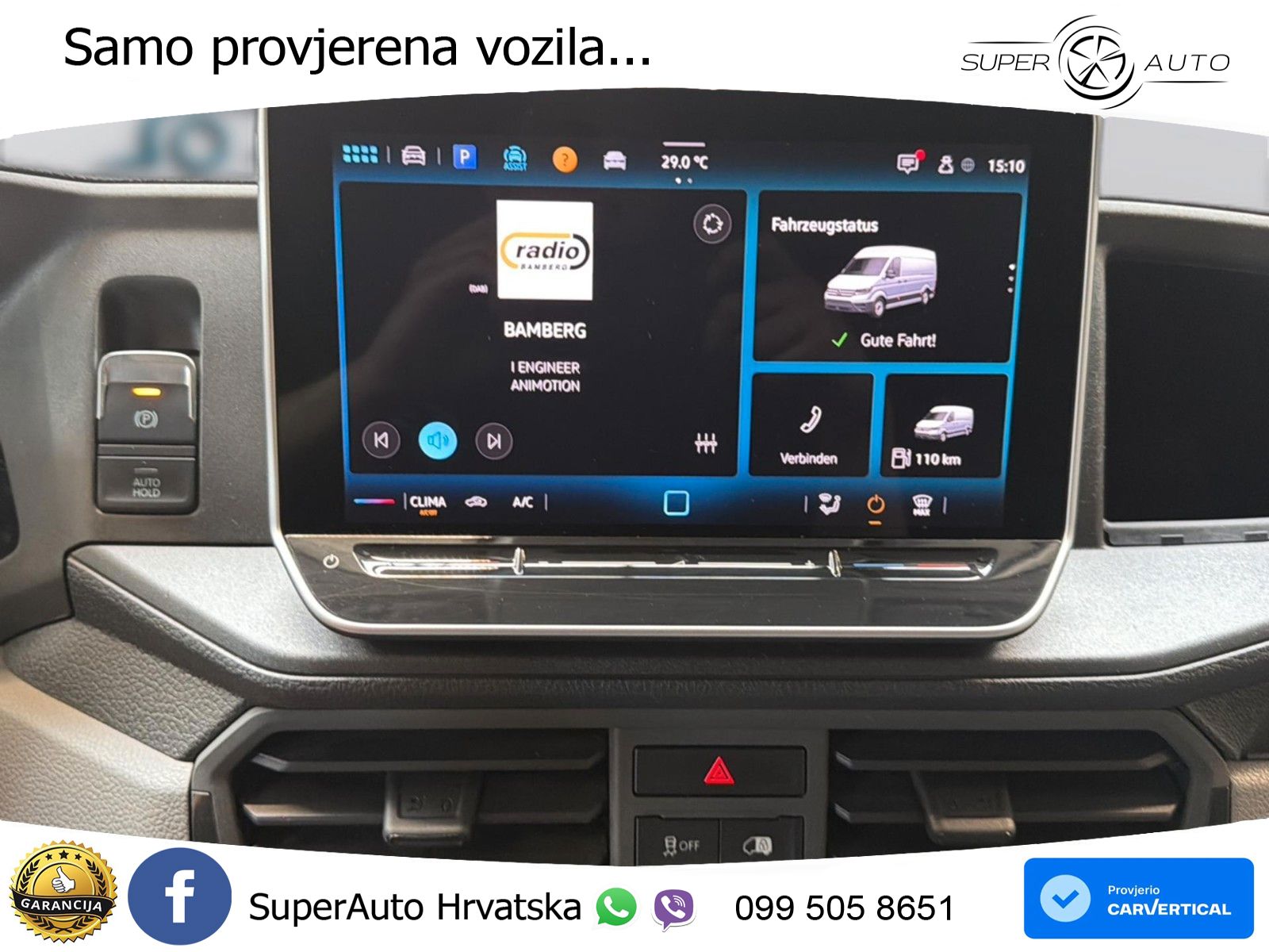 Volkswagen Crafter Kasten LR IQ Klima Rückfahrkamera 177 KS