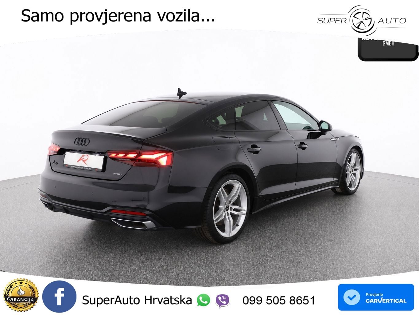 Audi A5 Sportback 45 TFSI (265 KS) quattro S tronic S line MATRIX+GR SJED+KAM