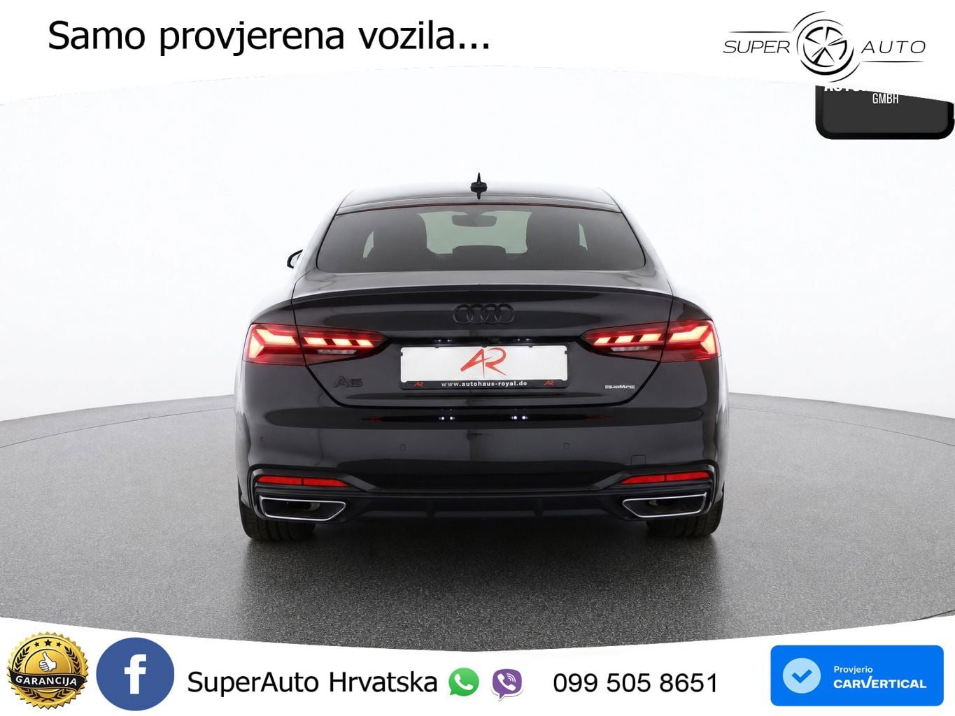 Audi A5 Sportback 45 TFSI (265 KS) quattro S tronic S line MATRIX+GR SJED+KAM