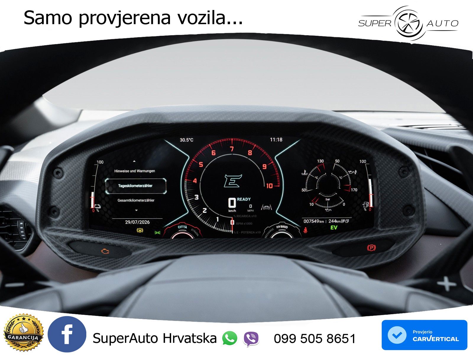 Lamborghini Revuelto 6.5 V12 (1015 KS) 4WD DCT LED+GR SJED+ACC