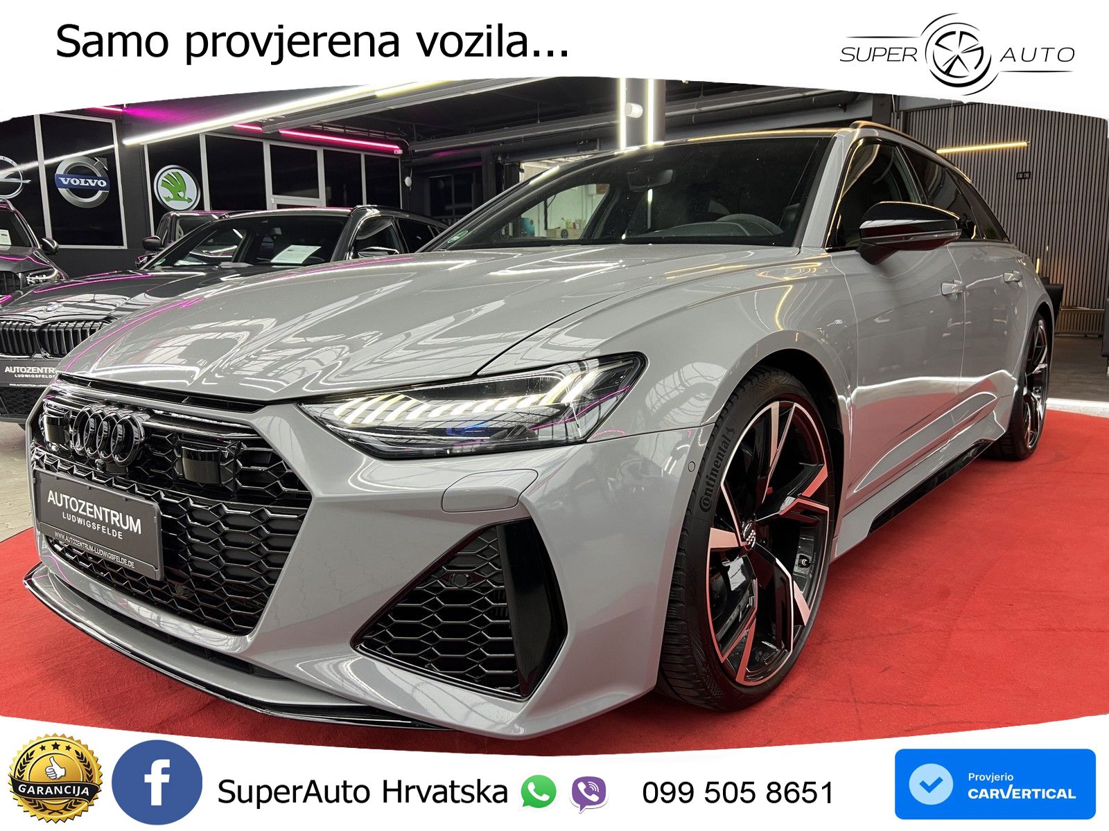 Audi RS6 Avant 4.0 TFSI V8 (600 KS) quattro Tiptronic MATRIX+GR SJED+KAM