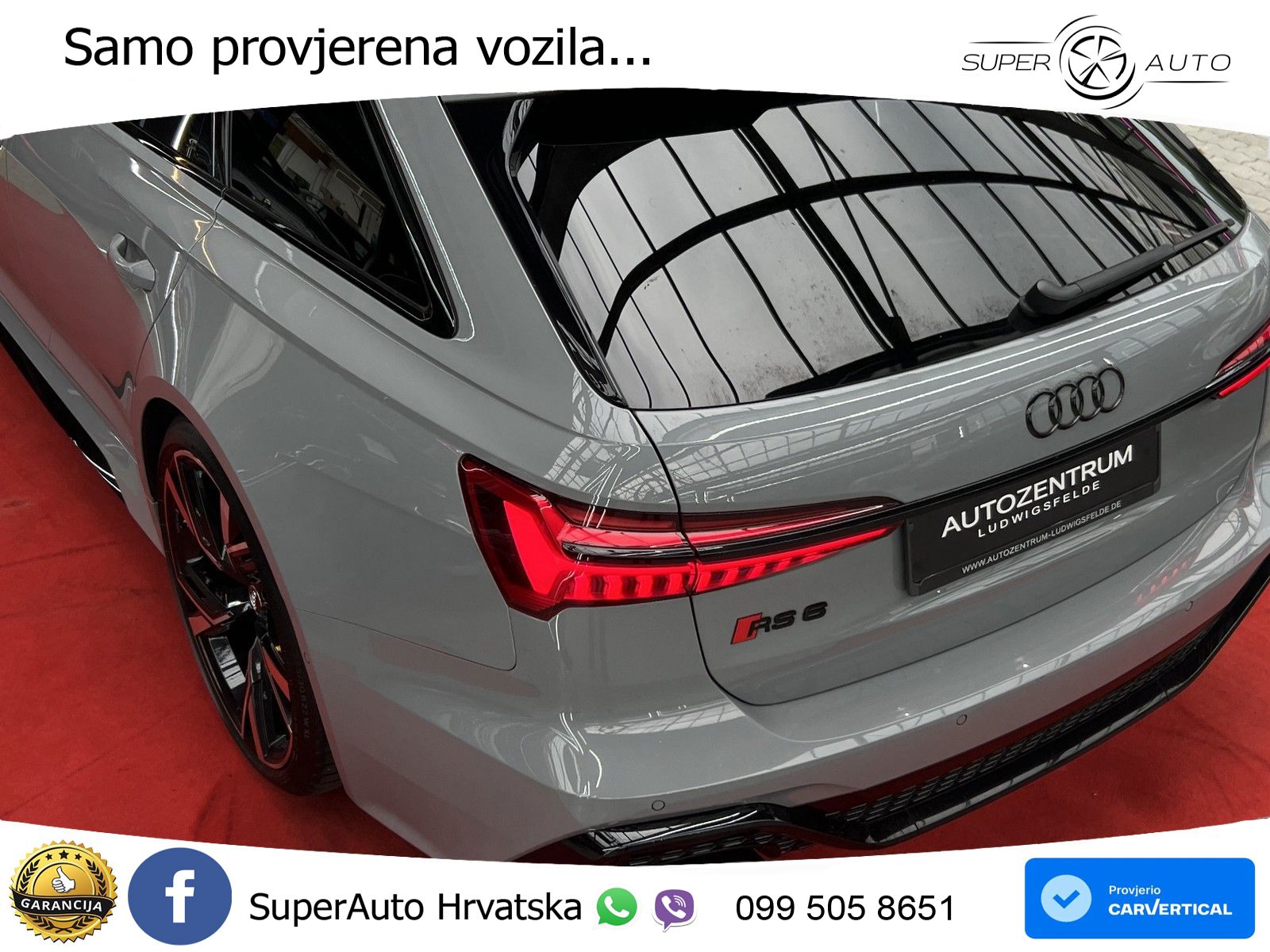 Audi RS6 Avant 4.0 TFSI V8 (600 KS) quattro Tiptronic MATRIX+GR SJED+KAM