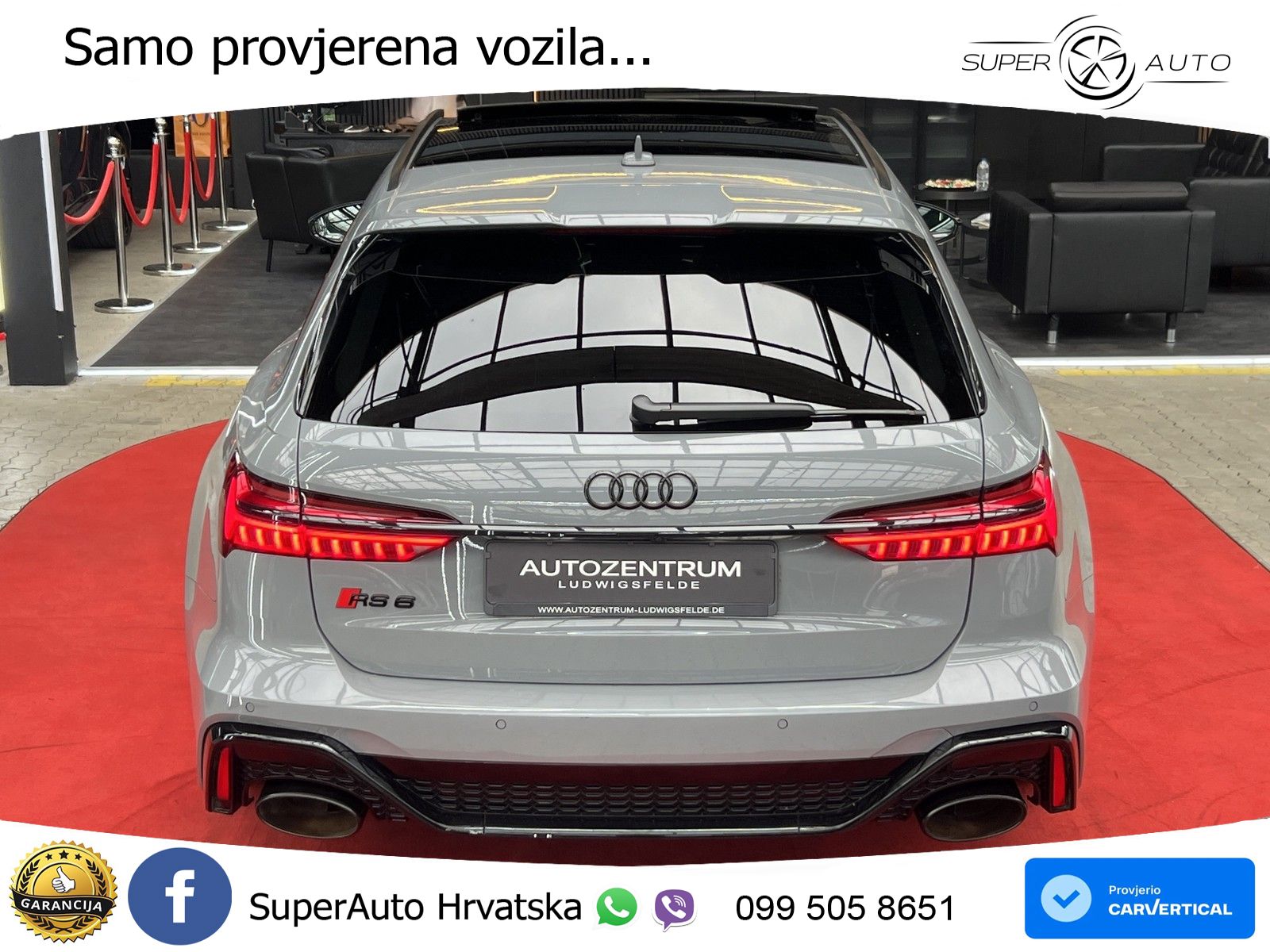 Audi RS6 Avant 4.0 TFSI V8 (600 KS) quattro Tiptronic MATRIX+GR SJED+KAM