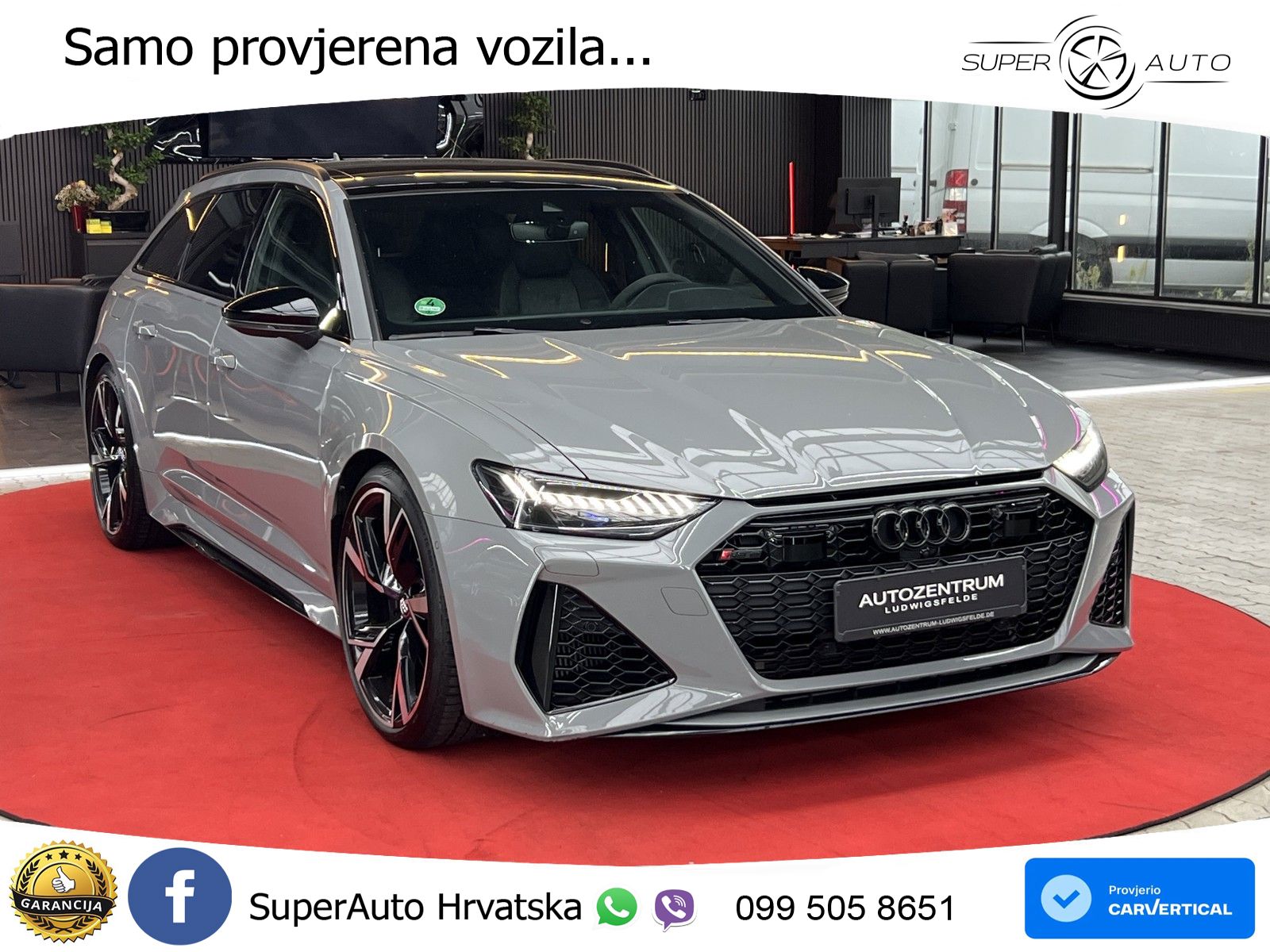 Audi RS6 Avant 4.0 TFSI V8 (600 KS) quattro Tiptronic MATRIX+GR SJED+KAM