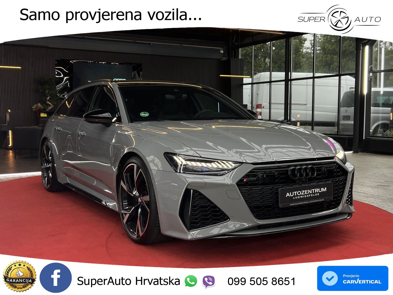 Audi RS6 Avant 4.0 TFSI V8 (600 KS) quattro Tiptronic MATRIX+GR SJED+KAM