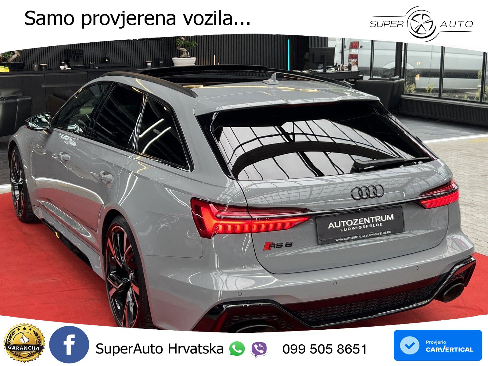 Audi RS6 Avant 4.0 TFSI V8 (600 KS) quattro Tiptronic MATRIX+GR SJED+KAM