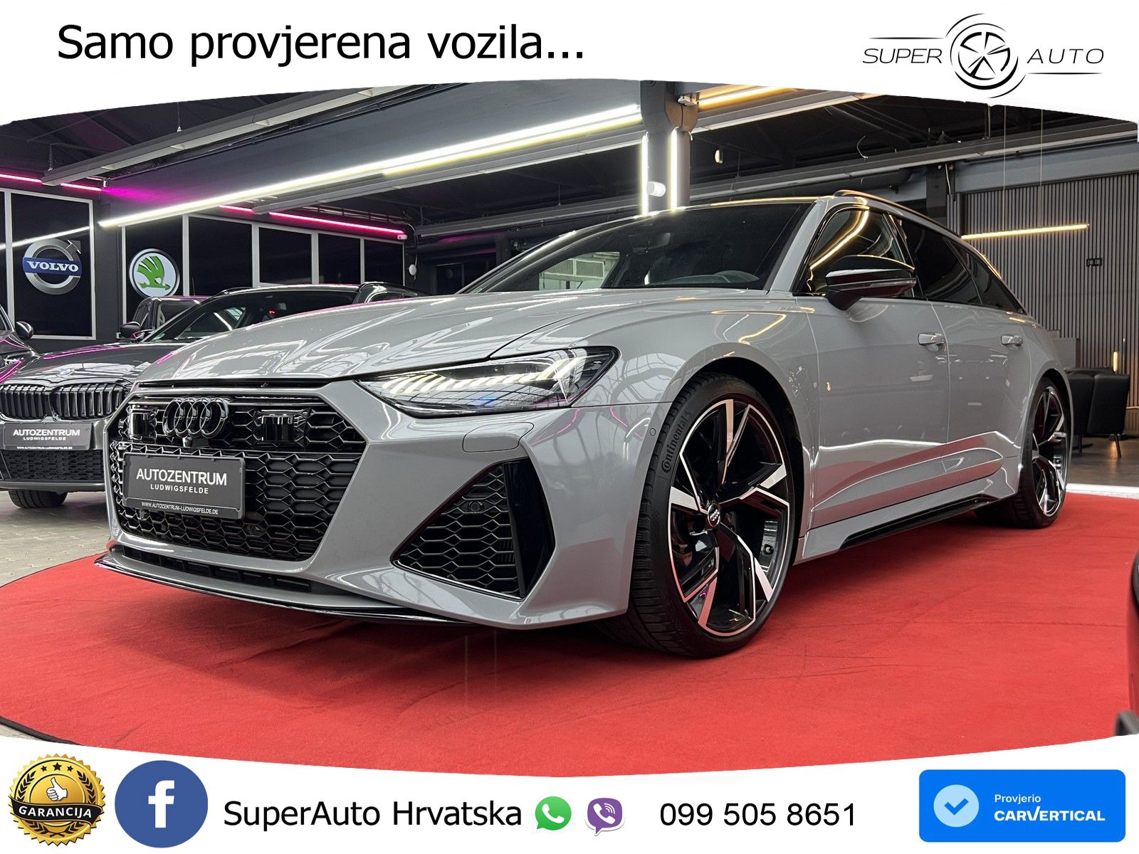 Audi RS6 Avant 4.0 TFSI V8 (600 KS) quattro Tiptronic MATRIX+GR SJED+KAM
