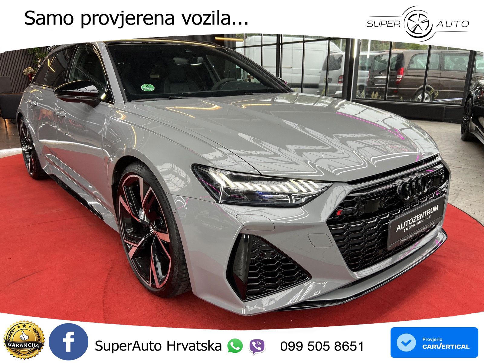 Audi RS6 Avant 4.0 TFSI V8 (600 KS) quattro Tiptronic MATRIX+GR SJED+KAM
