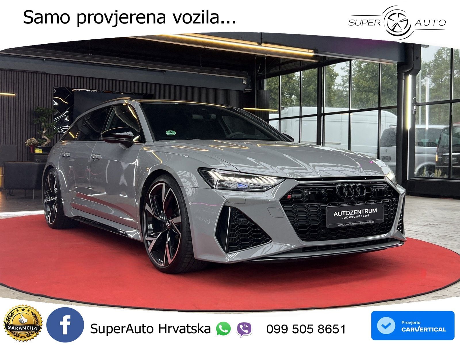Audi RS6 Avant 4.0 TFSI V8 (600 KS) quattro Tiptronic MATRIX+GR SJED+KAM