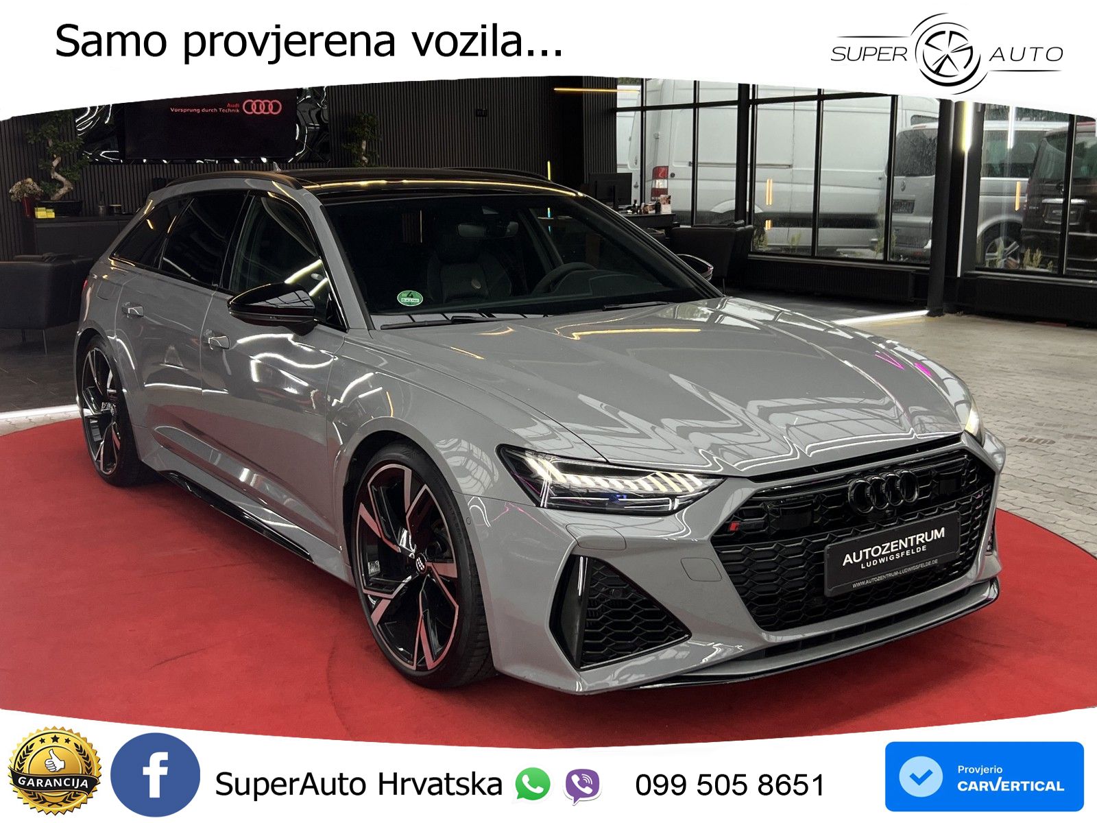 Audi RS6 Avant 4.0 TFSI V8 (600 KS) quattro Tiptronic MATRIX+GR SJED+KAM