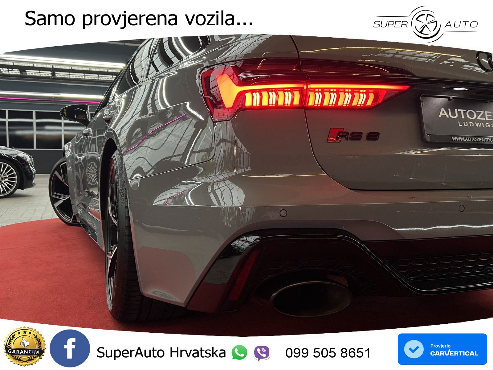 Audi RS6 Avant 4.0 TFSI V8 (600 KS) quattro Tiptronic MATRIX+GR SJED+KAM