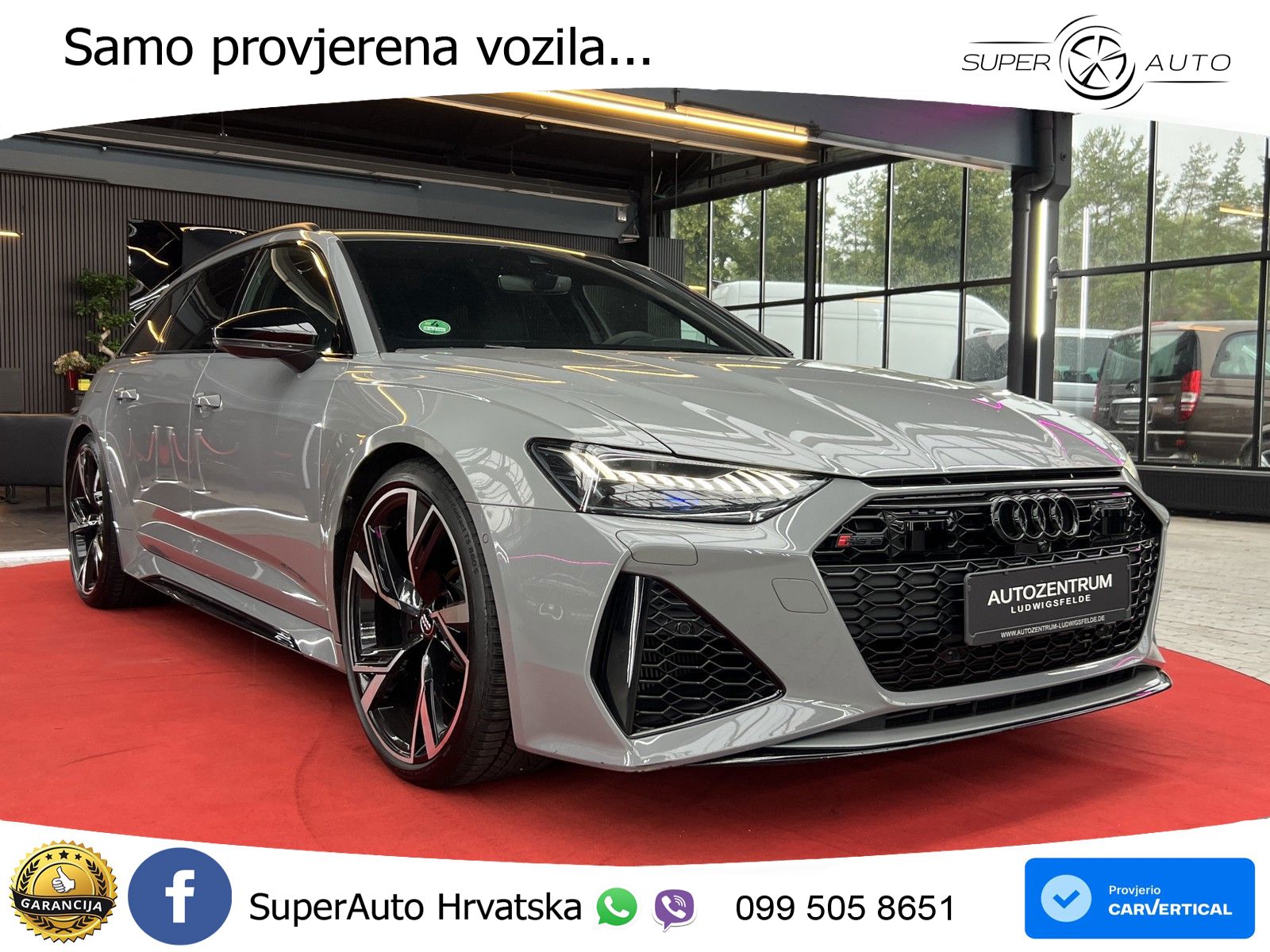 Audi RS6 Avant 4.0 TFSI V8 (600 KS) quattro Tiptronic MATRIX+GR SJED+KAM