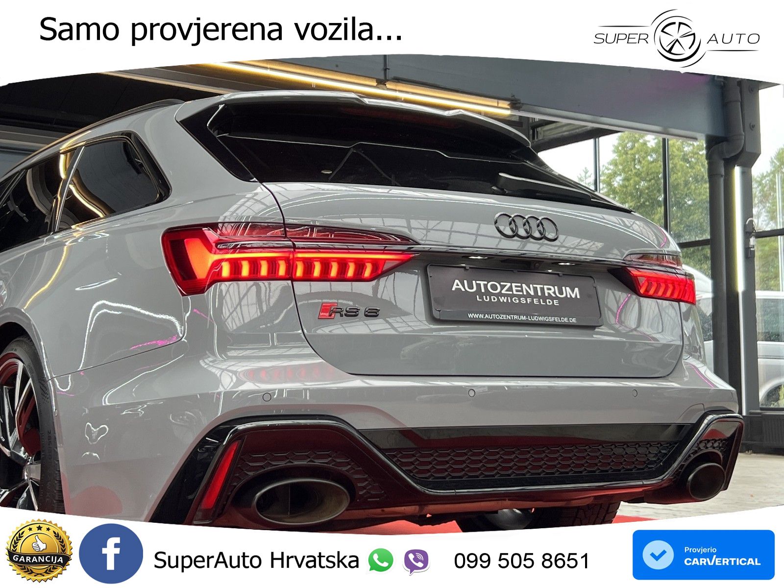 Audi RS6 Avant 4.0 TFSI V8 (600 KS) quattro Tiptronic MATRIX+GR SJED+KAM