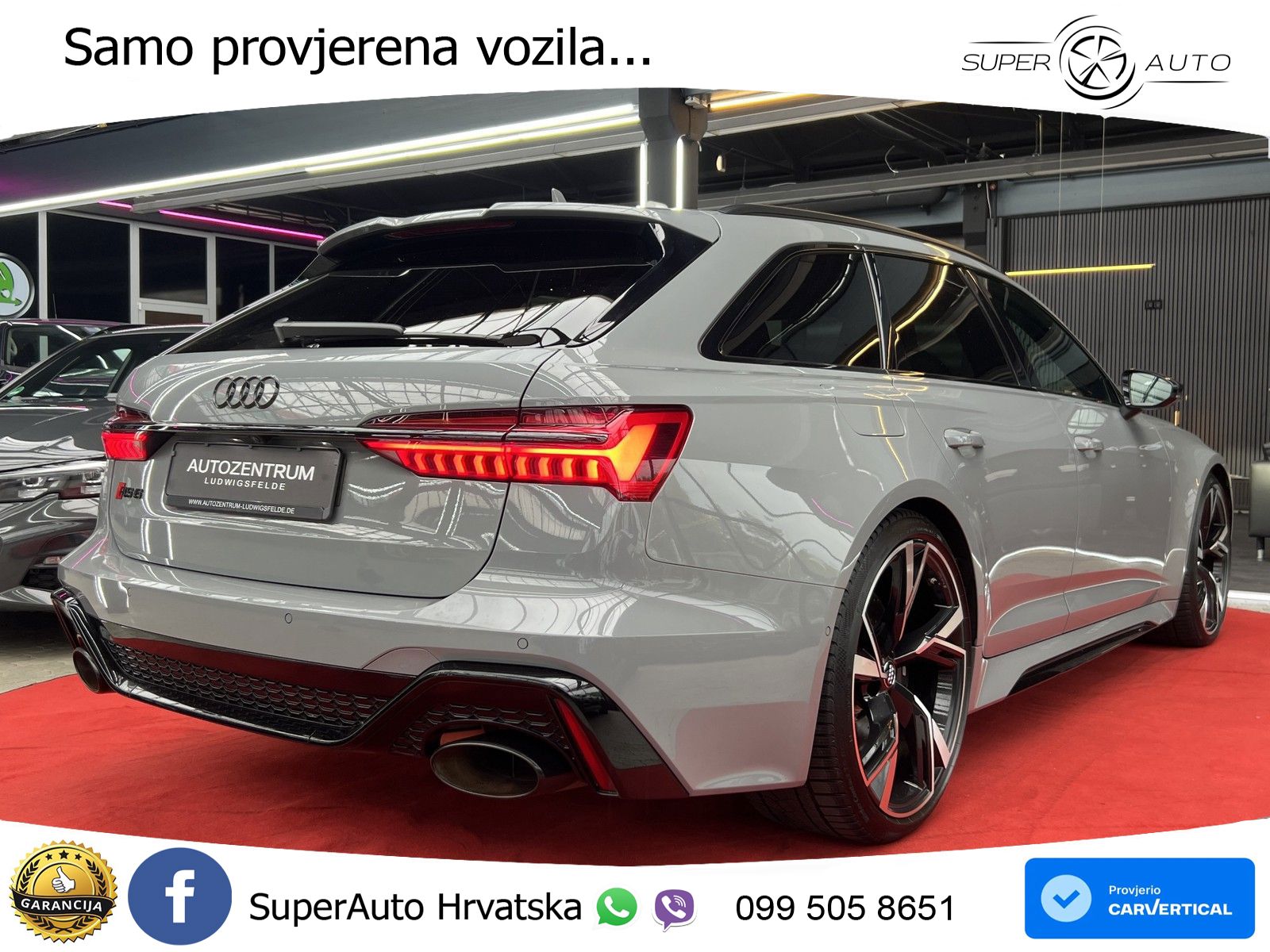 Audi RS6 Avant 4.0 TFSI V8 (600 KS) quattro Tiptronic MATRIX+GR SJED+KAM