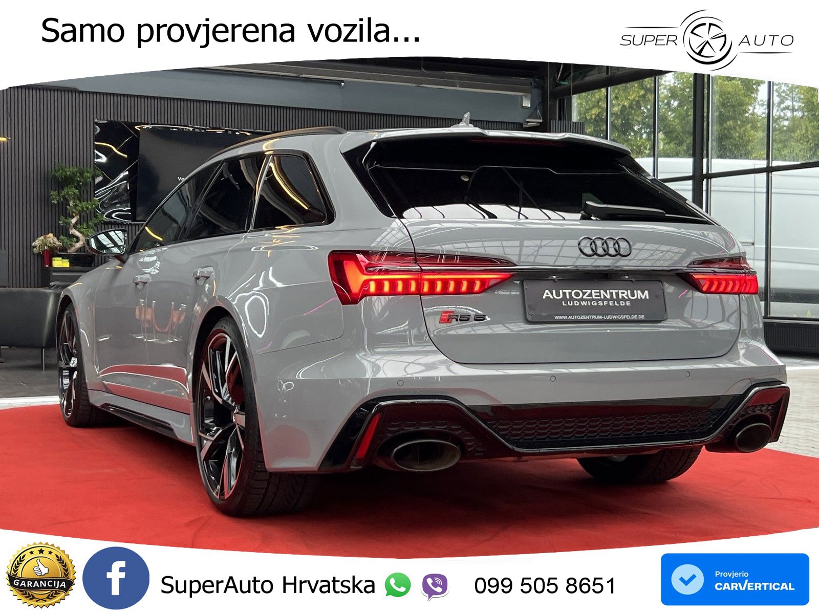 Audi RS6 Avant 4.0 TFSI V8 (600 KS) quattro Tiptronic MATRIX+GR SJED+KAM