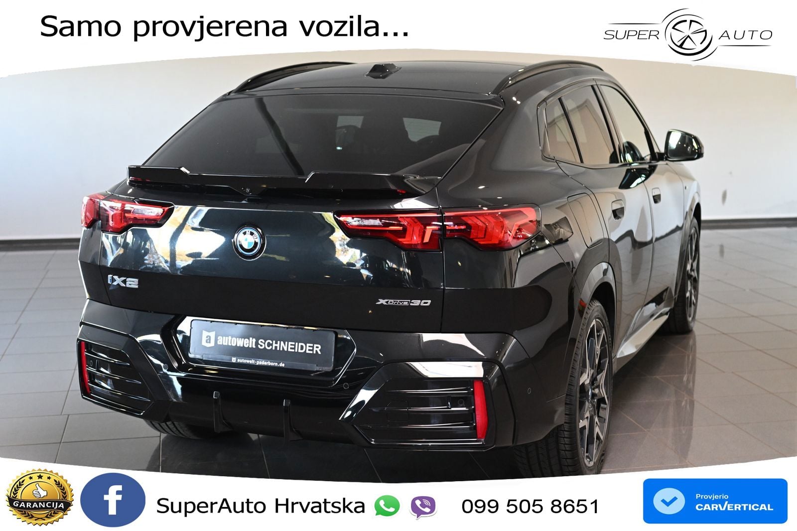 BMW iX2 66.5 kWh (313 KS) xDrive30 M Sport LED+GR SJED+ACC