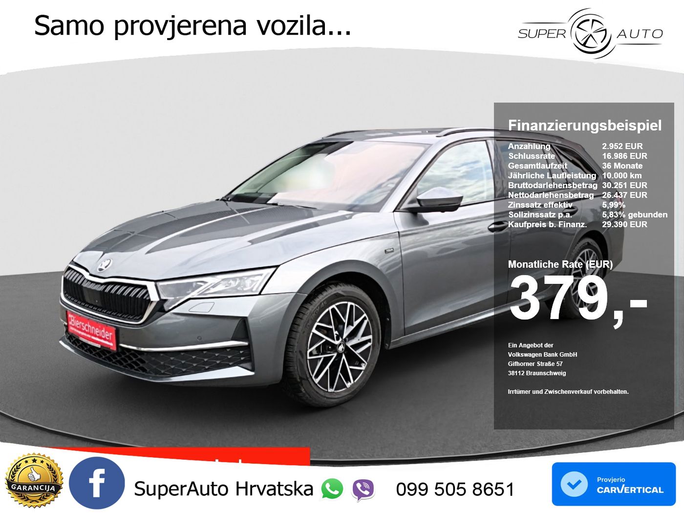 Škoda Octavia Combi 2.0 TDI (150 KS) DSG LED+GR SJED+ACC