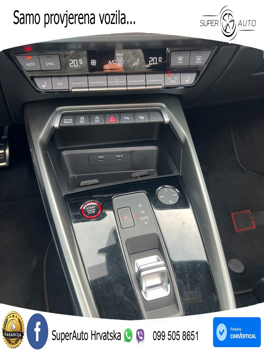 Audi RS3 Sedan 2.5 TFSI (400 KS) quattro S tronic LED+GR SJED+ACC