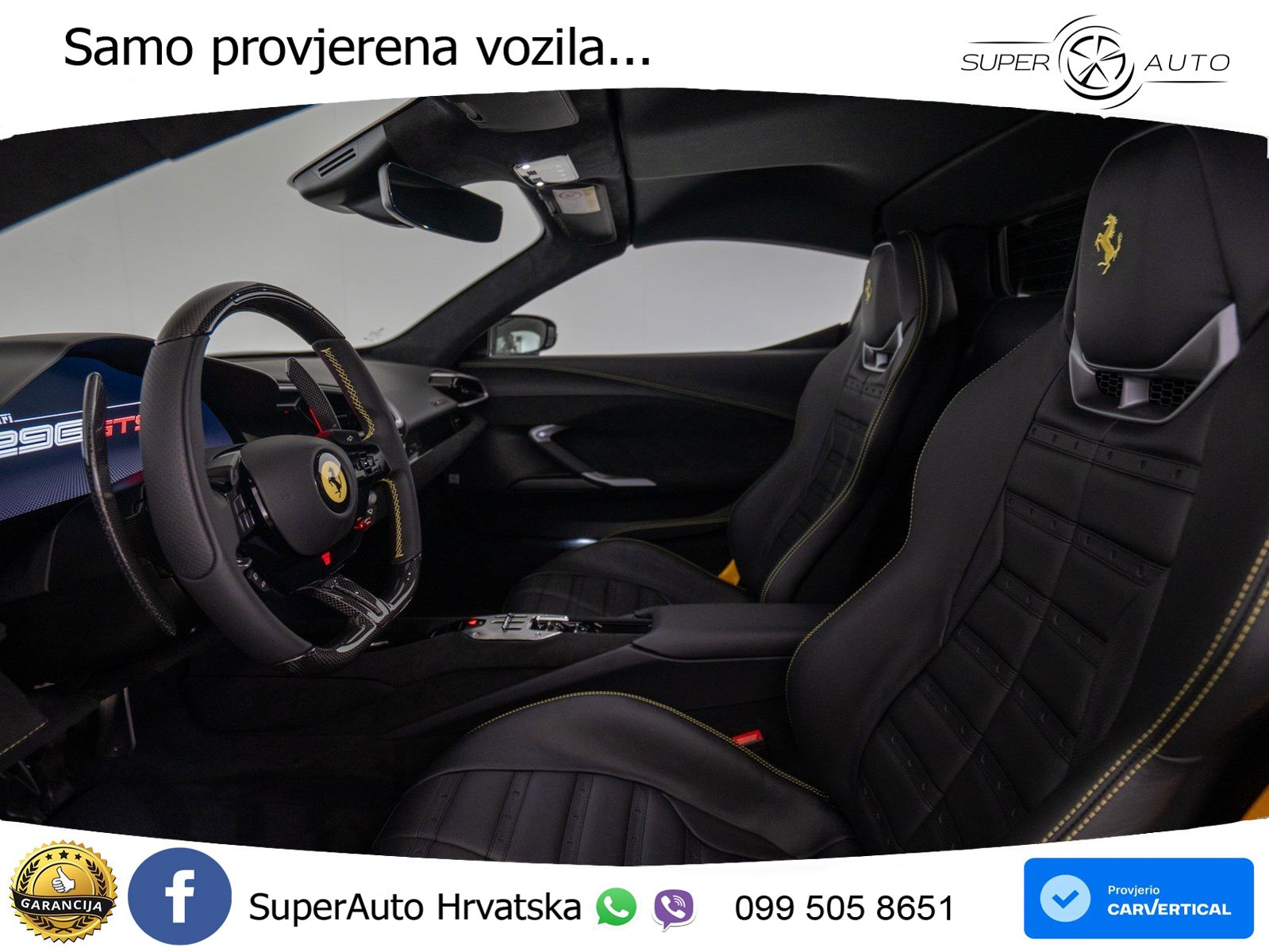 Ferrari 296 GTS 3.0 V6 (830 KS) F1 DCT ZRAČNI+ACC+GR SJED+360