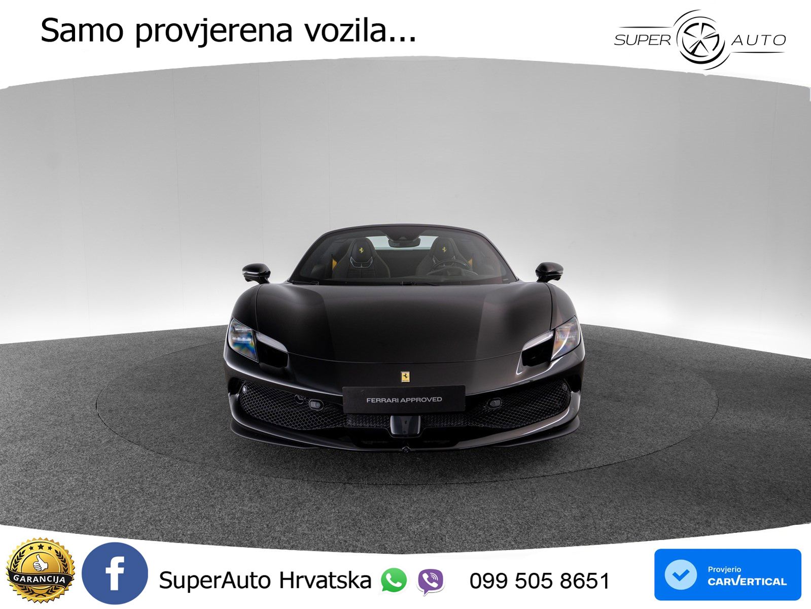 Ferrari 296 GTS 3.0 V6 (830 KS) F1 DCT ZRAČNI+ACC+GR SJED+360
