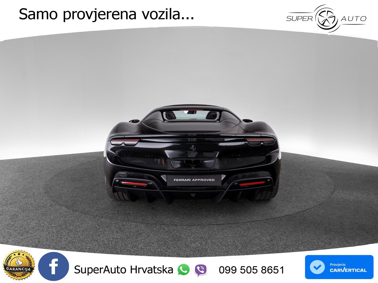 Ferrari 296 GTS 3.0 V6 (830 KS) F1 DCT ZRAČNI+ACC+GR SJED+360