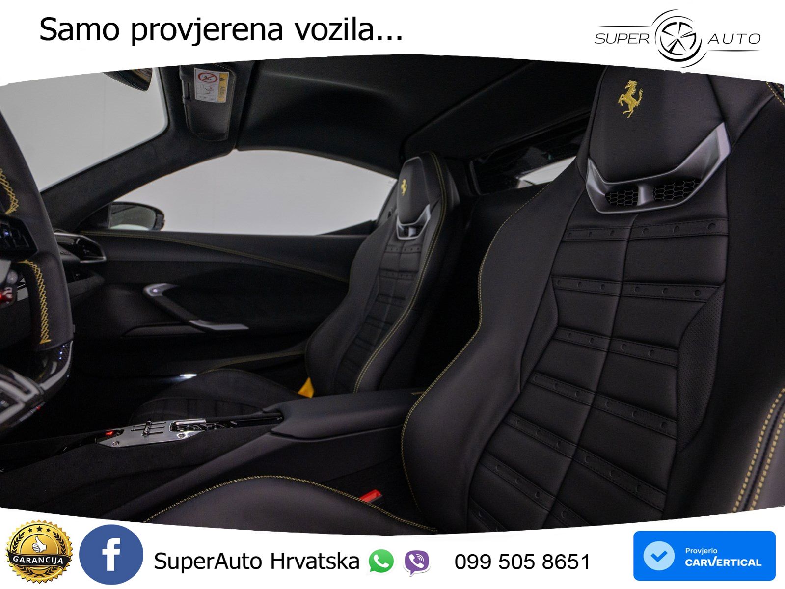 Ferrari 296 GTS 3.0 V6 (830 KS) F1 DCT ZRAČNI+ACC+GR SJED+360