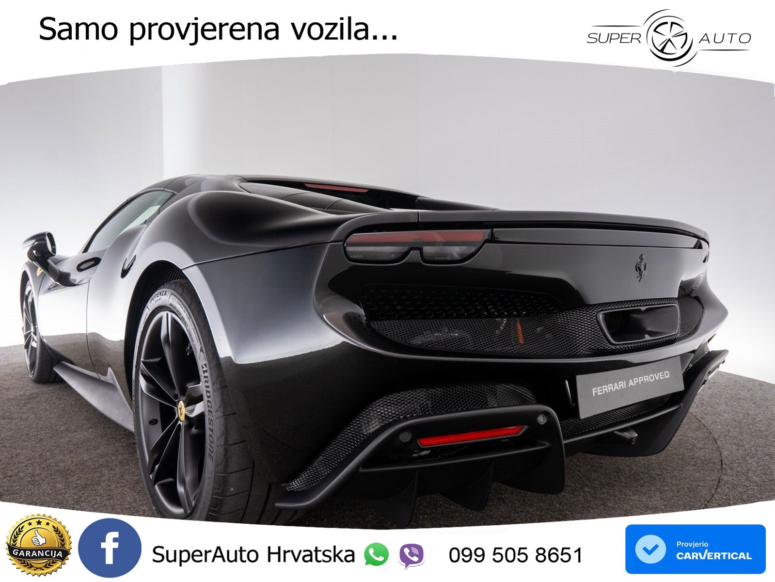 Ferrari 296 GTS 3.0 V6 (830 KS) F1 DCT ZRAČNI+ACC+GR SJED+360