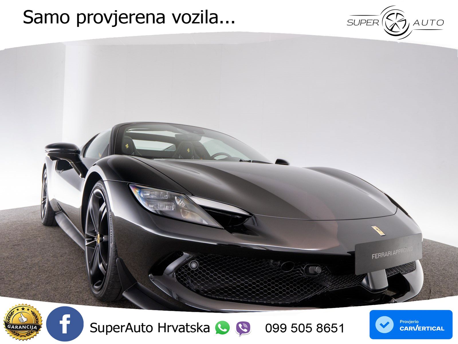 Ferrari 296 GTS 3.0 V6 (830 KS) F1 DCT ZRAČNI+ACC+GR SJED+360