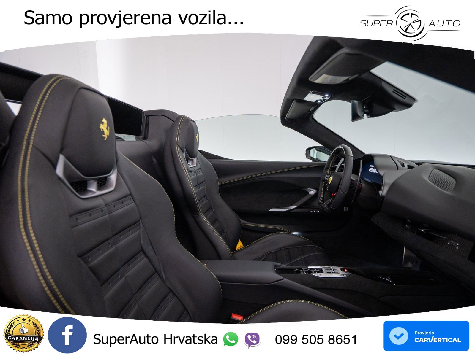 Ferrari 296 GTS 3.0 V6 (830 KS) F1 DCT ZRAČNI+ACC+GR SJED+360