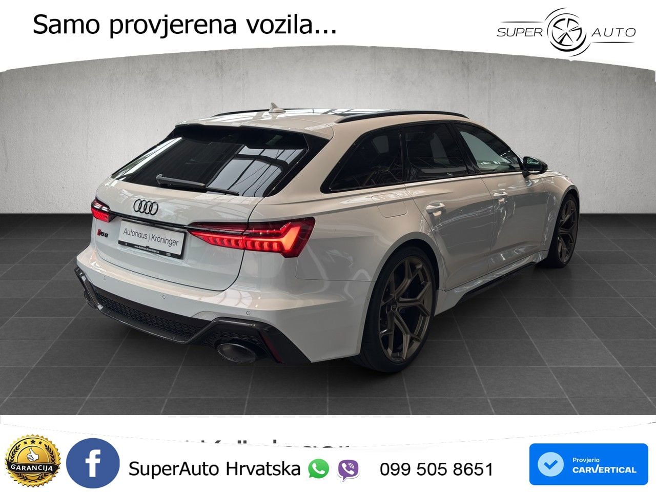 Audi RS6 Avant 4.0 TFSI V8 performance (630 KS)  quattro tiptronic LED+GR SJED+ACC