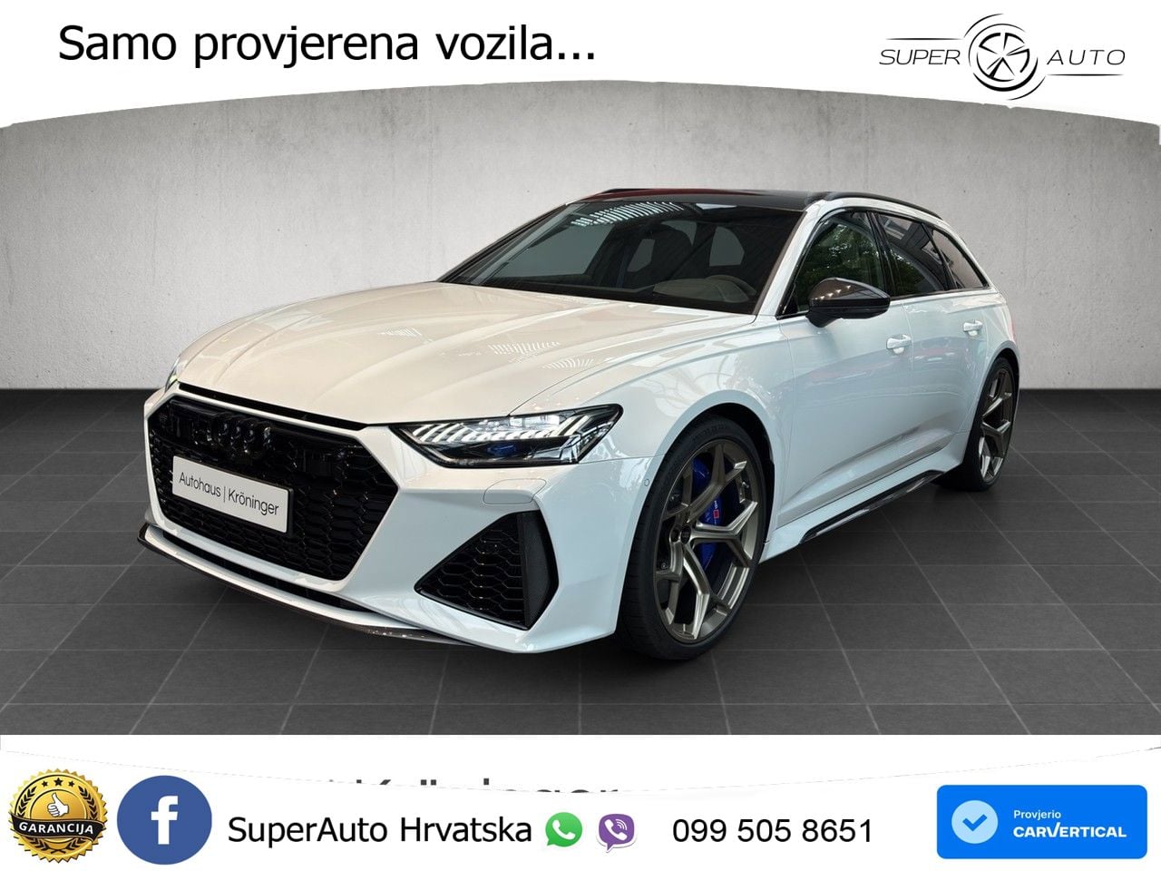 Audi RS6 Avant 4.0 TFSI V8 performance (630 KS)  quattro tiptronic LED+GR SJED+ACC