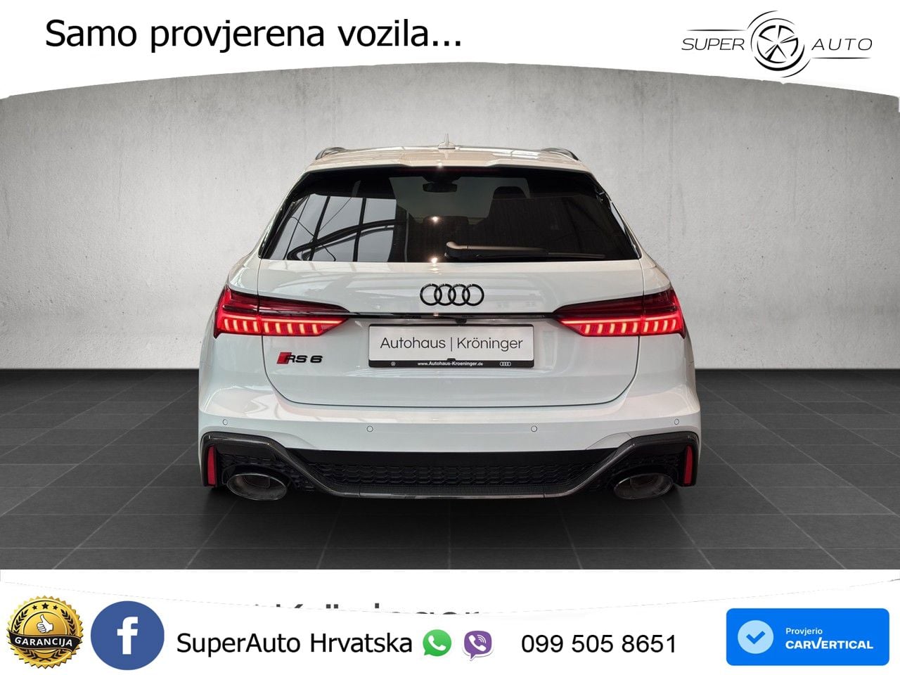 Audi RS6 Avant 4.0 TFSI V8 performance (630 KS)  quattro tiptronic LED+GR SJED+ACC
