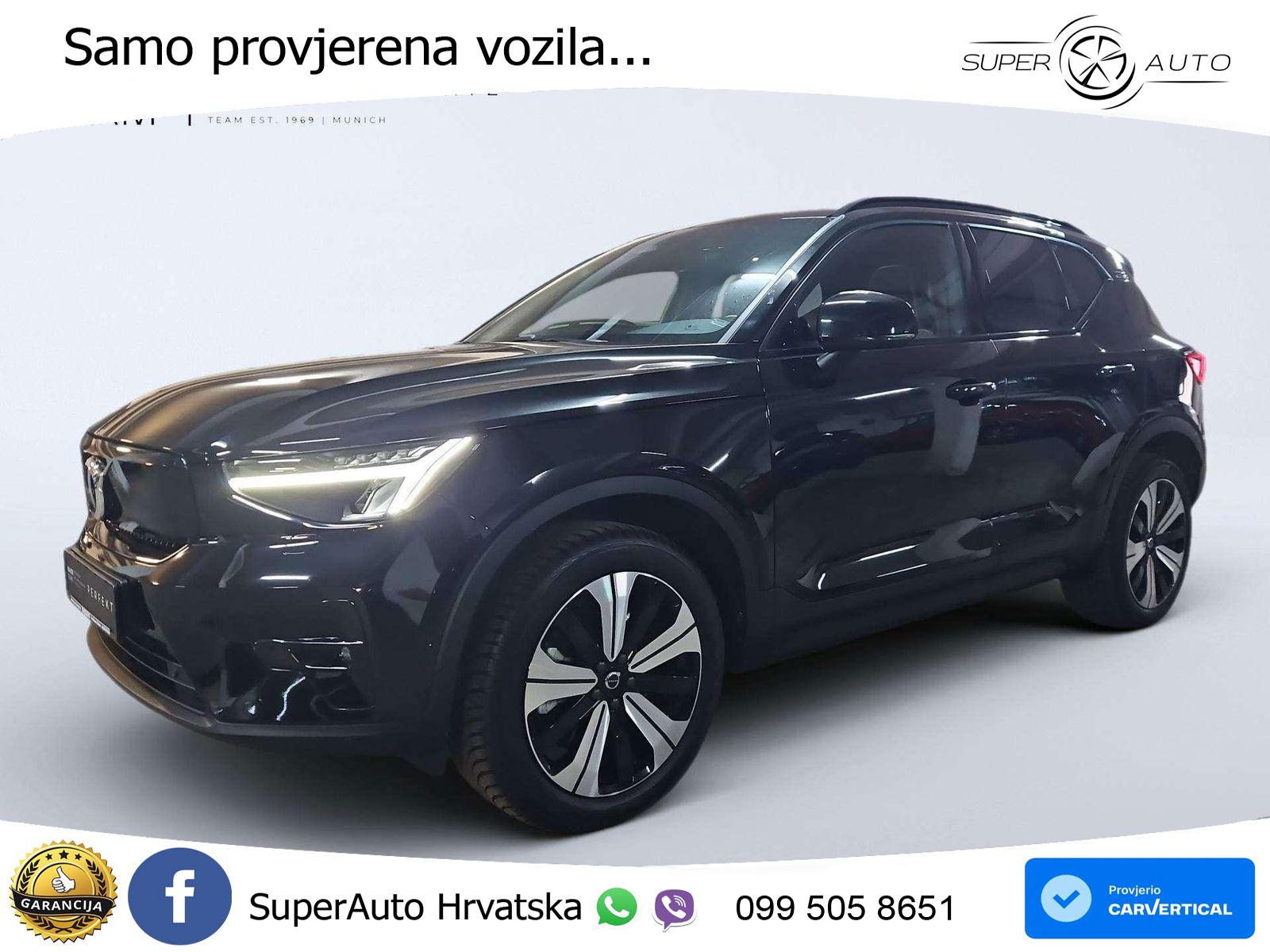 Volvo XC40 Recharge Twin 78 kWh 408 KS AWD ACC+GR SJED+360+PANO