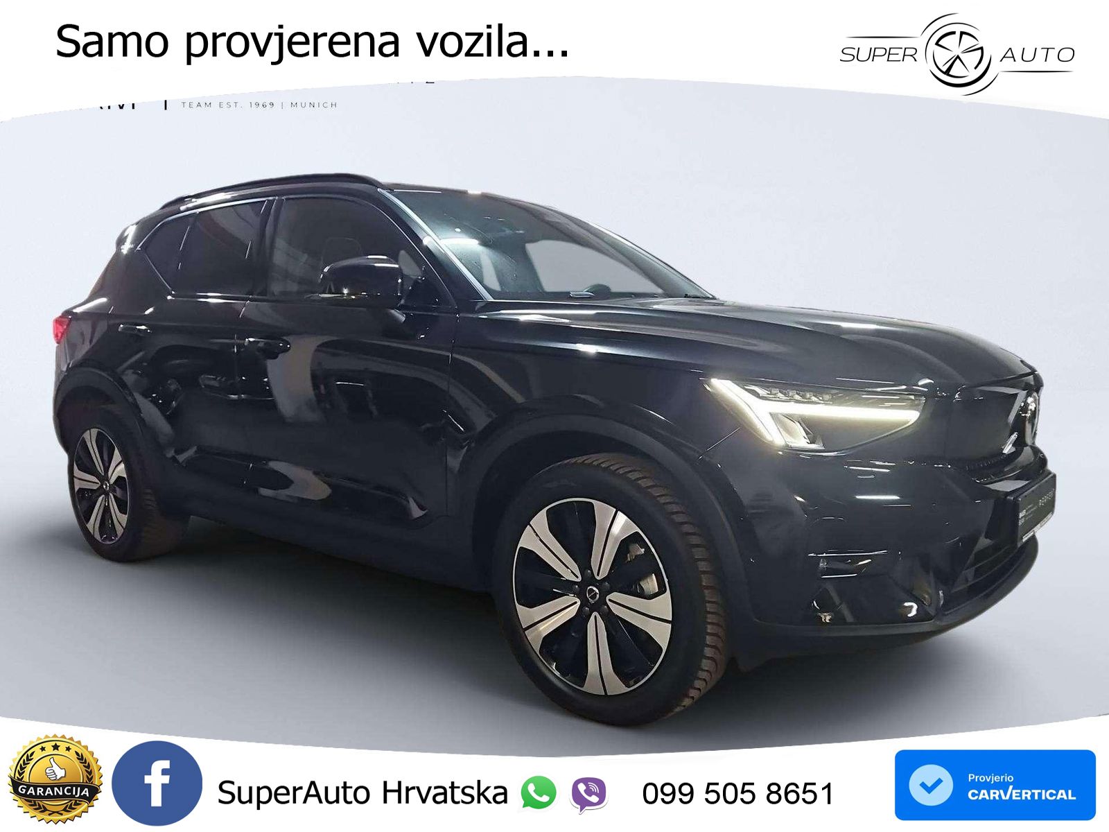 Volvo XC40 Recharge Twin 78 kWh 408 KS AWD ACC+GR SJED+360+PANO