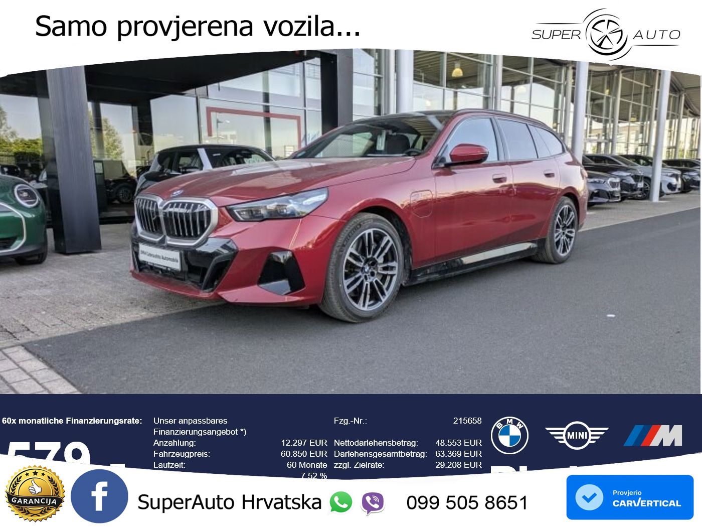 BMW 550e Touring (489 KS) xDrive Steptronic M Sport LED+GR SJED+ACC