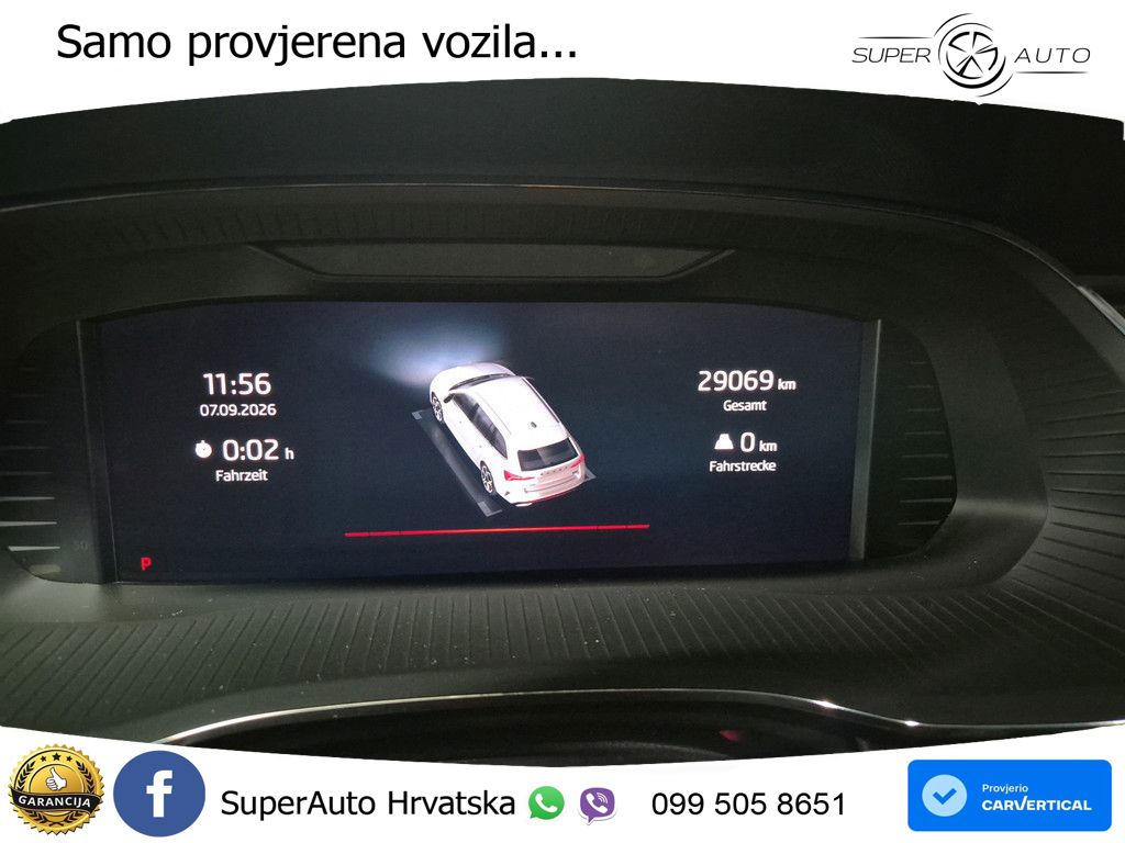 Škoda Octavia Combi RS 2.0 TDI (200 KS) DSG LED+GR SJED+ACC