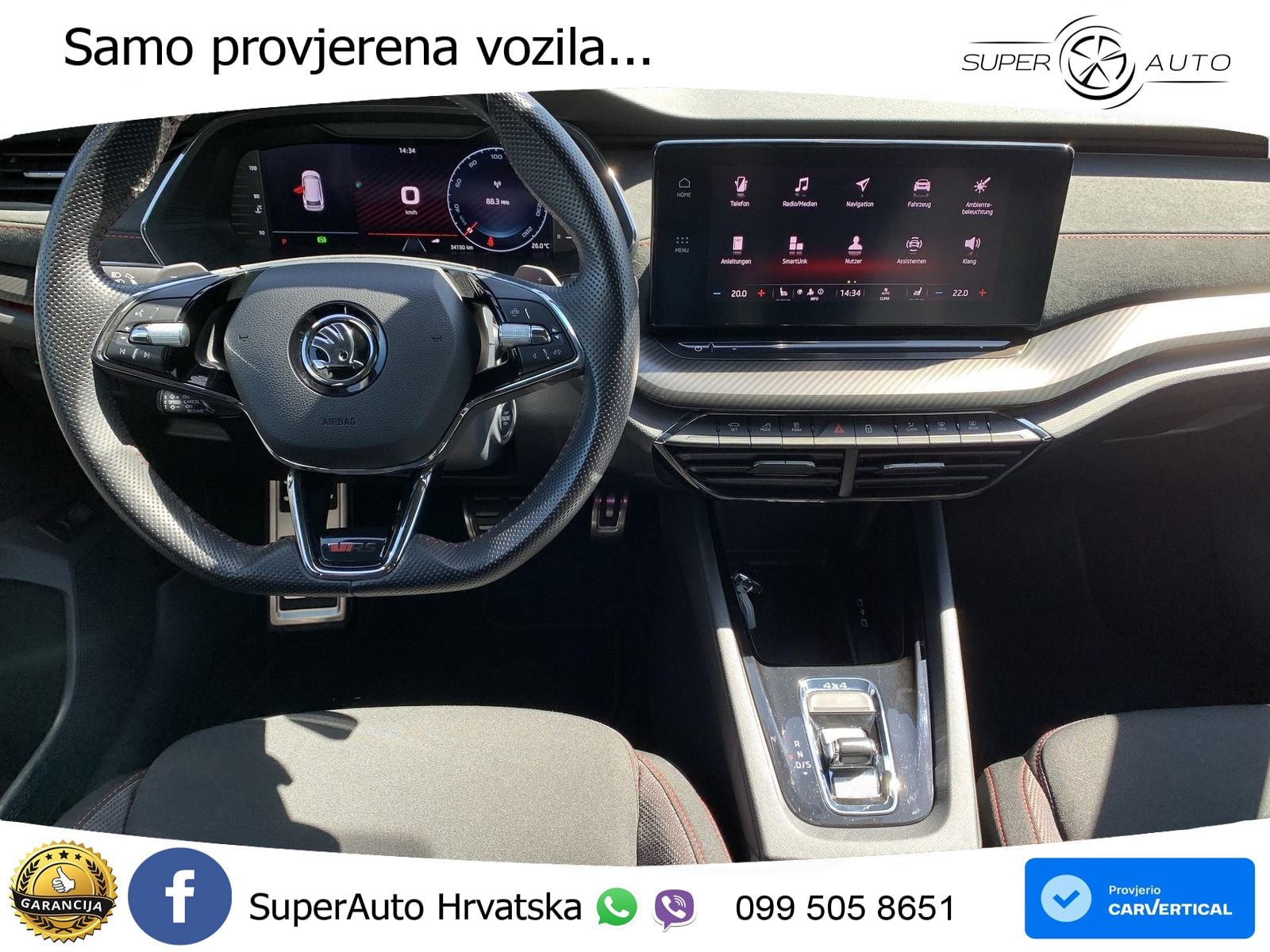 Škoda Octavia Combi RS 2.0 TDI (200 KS) 4x4 DSG LED+GR SJED+ACC